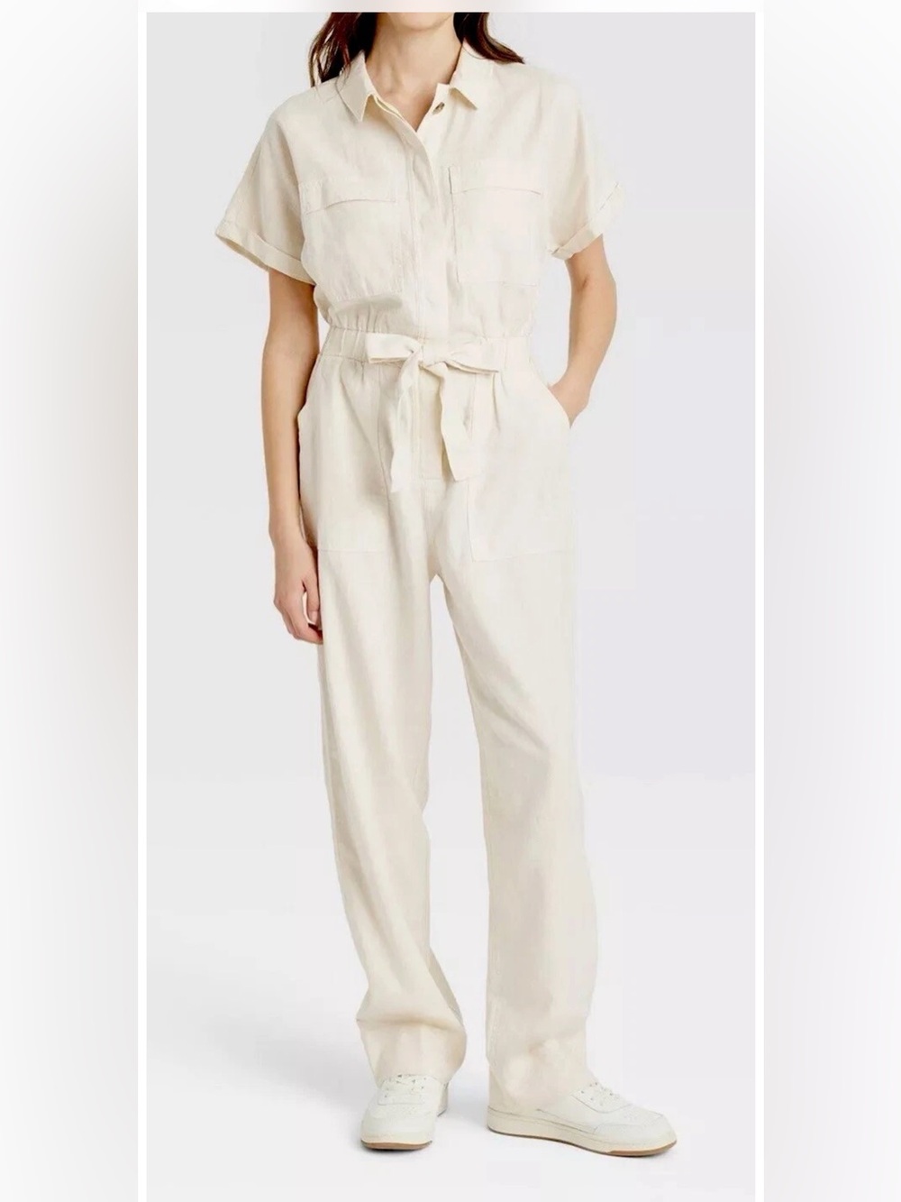 Universal Thread Women's Short Sleeve Boilersuit Casual Jumpsuit Size 10